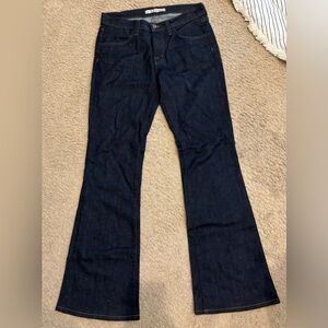 J Brand Lexington Flare Jeans Size 27 Dark Wash Mid Rise Pure Style 2345C032
